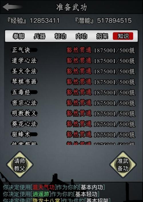 江湖武当技能搭配攻略——精准战斗力的提升（掌握武当技能搭配，成为无敌武林高手）
